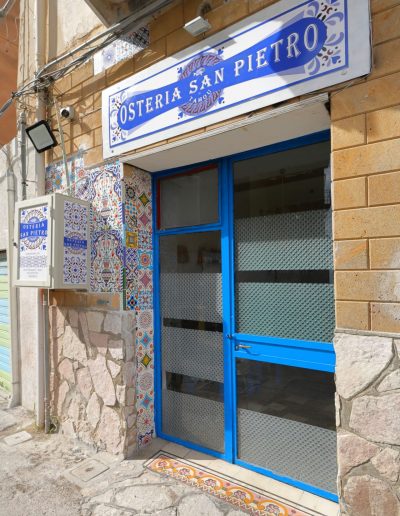 INGRESSO RISTORANTE OSTERIA SAN PIETRO DI TAMOU TRAPANI